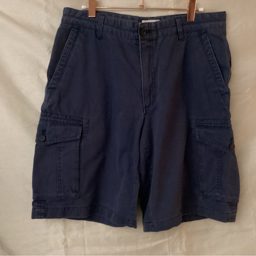 Men’s Vintage IZOD Cargo Golf Shorts Blue Size 32